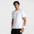 Opção de cor BRANCO de Camiseta ASICS Emblema Racket Masculina