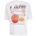 Camiseta Los Angeles Lakers NBA Vintage N0535 Masculina OFF WHITE