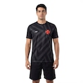 Camiseta Embossed Vasco Masculina PRETO