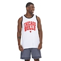 Camiseta Regata Chicago Bulls NBA Heritage N0637 Masculina BRANCO