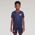 CAMISETA EMBOSSING BARCELONA LIC INF AZUL ESCURO