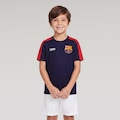 CAMISETA RECORTE BARCELONA LIC INF AZUL ESCURO