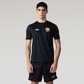 CAMISETA RECORTE BARCELONA LIC MASC PRETO