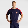 Camiseta Barcelona Recorte Licenciada Dry Masculina AZUL ESCURO