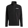 Jaqueta adidas Fleece 1/2 Zíper Multi Essentials - Masculina PRETO