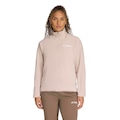 Blusa Fleece adidas 1/2 Zíper Multi Essentials Feminina BEGE