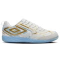 Chuteira Futsal Adulto Umbro Pro 5 Bump Kintsugi BRANCO/AZUL CLA