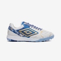 Chuteira Society Adulto Umbro Adamant Master Class Pro Bump Kintsugi BRANCO/AZUL CLA