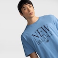 CAMISETA LS NEW BALANCE MASCULINA N AZUL