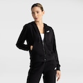 Blusão LS New Balance com Capuz Feminino PRETO