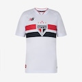 Camisa do São Paulo I 26/27 New Balance Torcedor Infantil BRANCO/VERMELHO