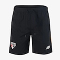 Bermuda New Balance do São Paulo Viagem 26/27 Masculina PRETO