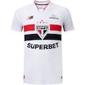 Camisa do São Paulo I 26/27 New Balance Torcedor Masculina BRANCO/VERMELHO