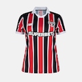 Camisa do São Paulo II 26/27 New Balance Torcedor Feminina BRANCO/VERMELHO