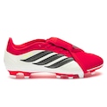 Chuteira de Campo Adulto adidas Predator Club VERMELHO/BRANCO