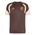 Camisa do Flamengo 26/27 Treino Atleta adidas Masculina MARROM