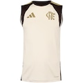 Camiseta Regata do Flamengo Treino 26/27 adidas Masculina BEGE