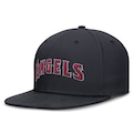Boné Unissex MLB Los Angeles Angels Nike Dri-FIT True Round Aba Reta PRETO