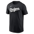 Camiseta Nike MLB Fuse Wordmark Los Angeles Dodgers - Masculina PRETO