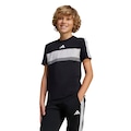 Camiseta adidas Seasonal Essentials Tiberio Três Listras - Infantil PRETO/BRANCO