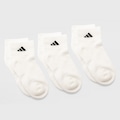 KIT MEIA ADIDAS C KD ANK 3P BRANCO/PRETO