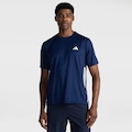 Camiseta adidas Workout Essentials Base 3S - Masculina AZUL ESC/BRANCO