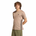 Camiseta adidas Workout Essentials Base 3S - Masculina MARROM CLARO