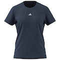 Camiseta adidas OWN THE RUN Três Listras Feminina AZUL ESCURO