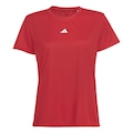 Camiseta adidas OWN THE RUN Três Listras Feminina VERMELHO