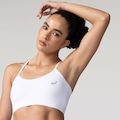 Top MP Asics LIC Faixa Ala Cruzada Bojo Feminino BRANCO