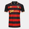 Camisa do Sport CIub do Recife I 26/27 Kappa Torcedor Masculina PRETO/VERMELHO