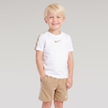 CAMISETA NIKE BOYS POLY PA BRANCO/BEGE