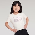 Camiseta Nike Ids Girls Cozy Infantil ROSA CLARO