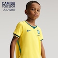 Camisa Brasil Nike I 2026/27 Torcedor Pro Criança AMARELO/VERDE