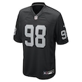 Camiseta Jersey Nike NFL Maxx Crosby Raiders Masculina PRETO