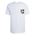 Camiseta adidas Camo Pkt Masculina BRANCO