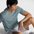 CAMISETA MIZUNO LIFESTYL VERDE MESCLA