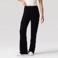 Calça Fila Wide Essentials Canelada Feminina PRETO