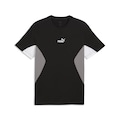 CAMISETA LS PUMA ESS BLOCK PRETO/CINZA