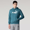 BLUSAO LS PUMA ESS NO 1 LOGO HOODI VERDE/BRANCO