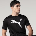 CAMISETA PUMA ESS PUMA LOGO POLY PRETO/BRANCO