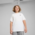 Camiseta PUMA Essentials Small No. 1 Logo Juvenil BRANCO/PRETO