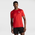Camiseta Puma Ess Small - Masculina VERMELHO/PRETO