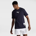 Camiseta Puma Sport Relaxed Masculina AZUL/BRANCO