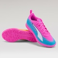 Chuteira Society Infantil Puma Neymar Ultra 6 Play ROSA/AZUL
