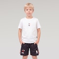 Camiseta NBA Justone N0673 - Infantil OFF WHITE