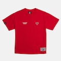 Camiseta NBA Embroidery N0986 - Infantil VERMELHO