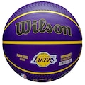 Bola de Basquete Wilson NBA Player Icon Outdoor LeBron ROXO/AMARELO
