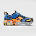 TENIS SKECHERS GARAGE PRETO/AZUL