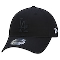 Boné Unissex New Era 9TWENTY Los Angeles Dodgers ST Permanente Aba Curva PRETO